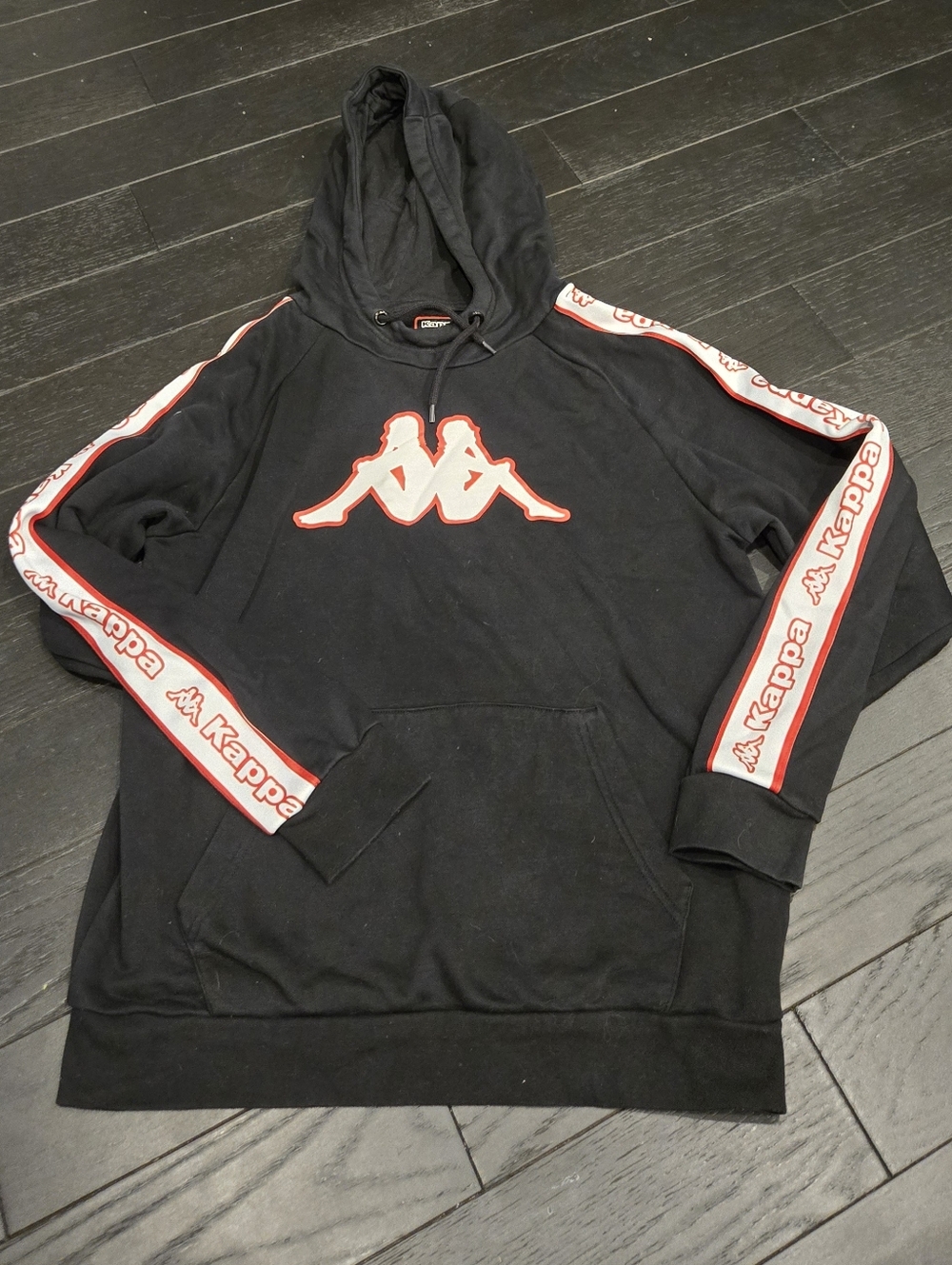 Kappa Banda Logo Hoodie Unisex SZ Medium Streetwear Retro Sportswear EUC